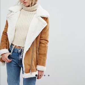pull and bear asos aviator jacket